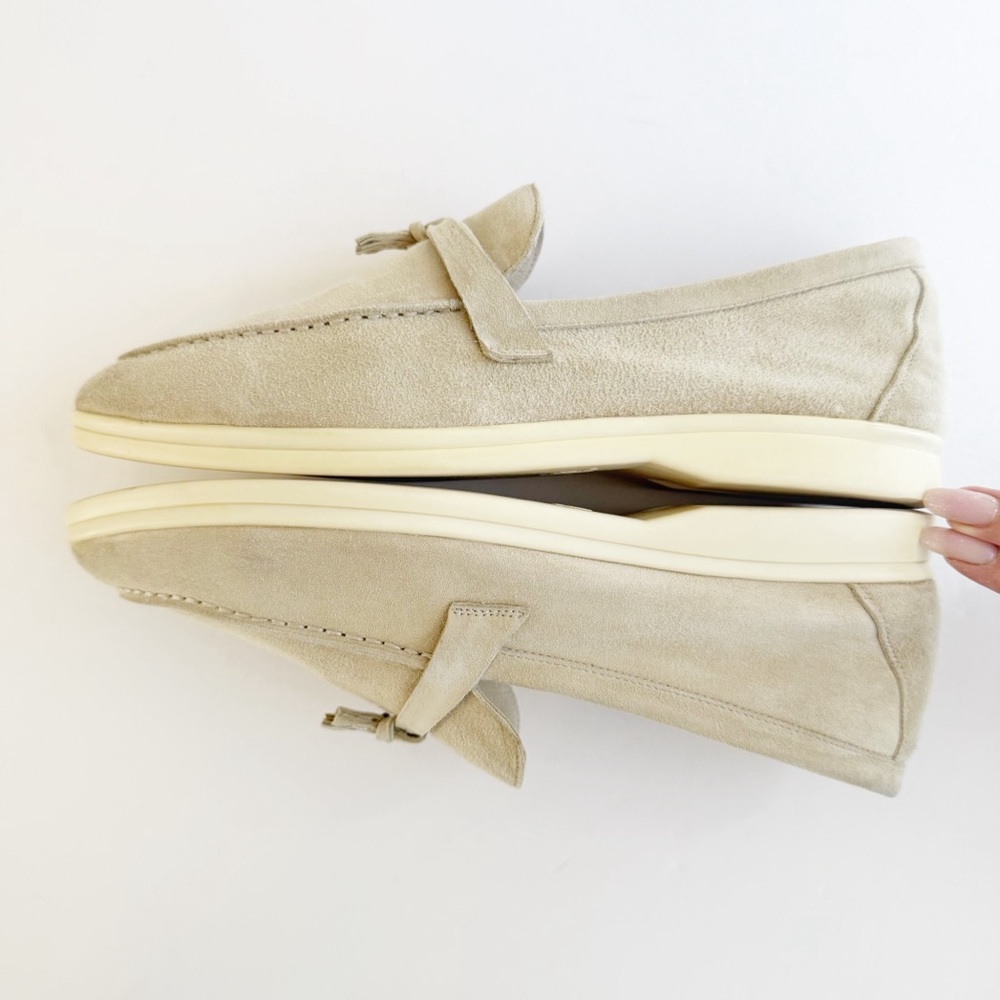 LORO PIANA SUMMER WALK SUEDE LOAFER SHOES - Picture 6 of 12